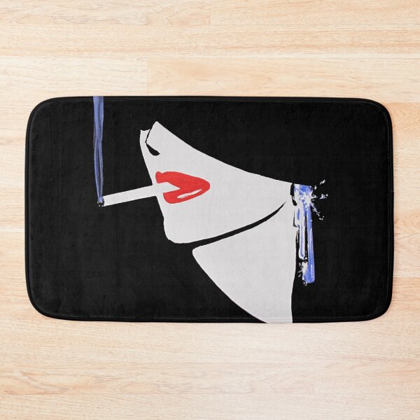 Item preview, Fashion illustration vintage cigarette woman 80s retro new wave designed and sold by Onyria Art.