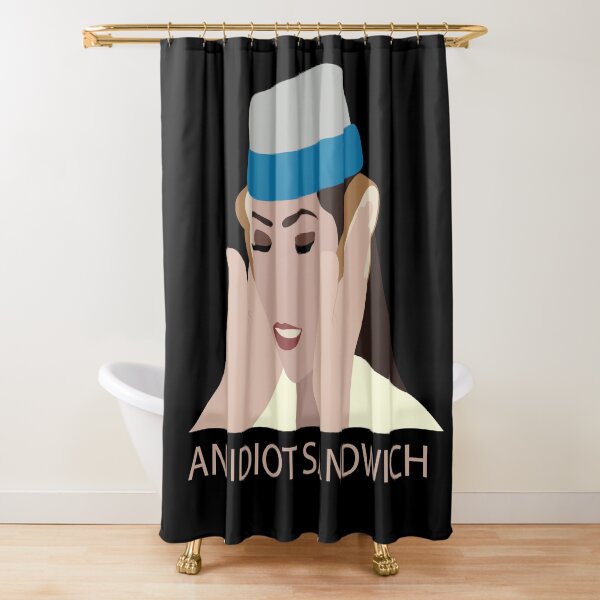An Idiot Sandwich Shower Curtain