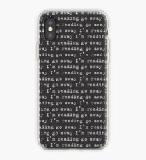 Vinilo o funda para iPhone Go Away I'm Reading