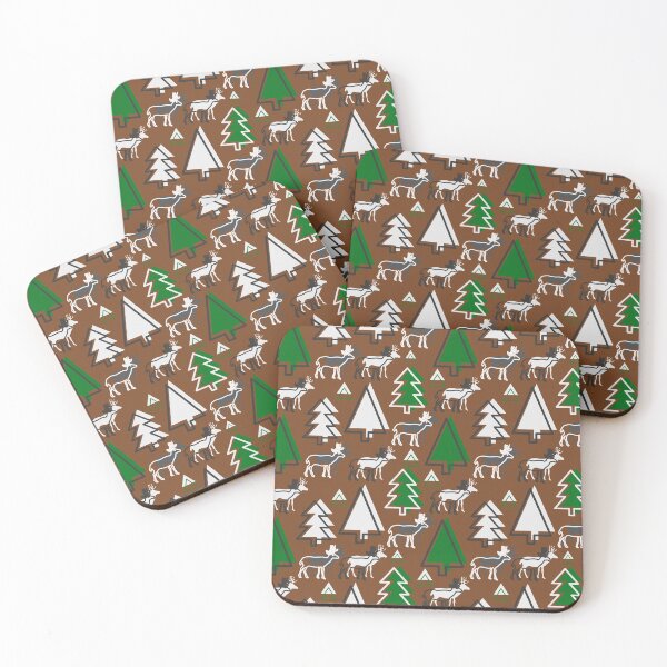 Item preview, Deer winter forest designed and sold by cocodes.