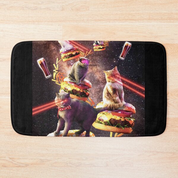 Item preview, Galaxy Laser Cat On Burger - Space Cheeseburger Cats with Lazer designed and sold by SkylerJHill.