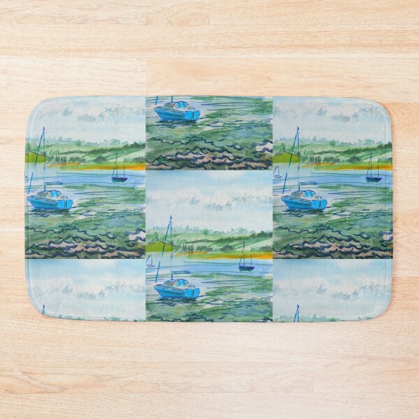 Item preview, Sail boats on the River Exe at Topsham watercolor painting designed and sold by MikeJory.