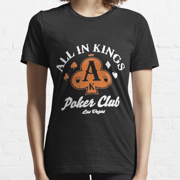 Recyclerog All In Kings Poker Club Las Vegas Recycled Cotton Size medium poker Essential T-Shirt