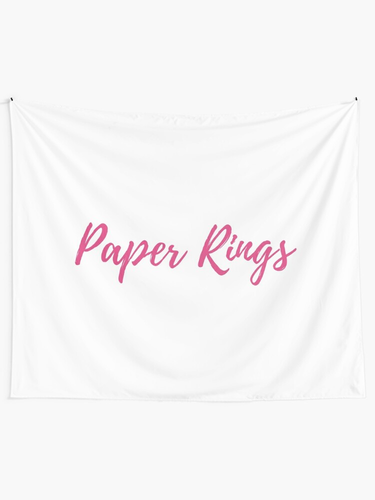 Paper Rings Taylor Swift Lover Album Lyrics Pink Wall Tapestry