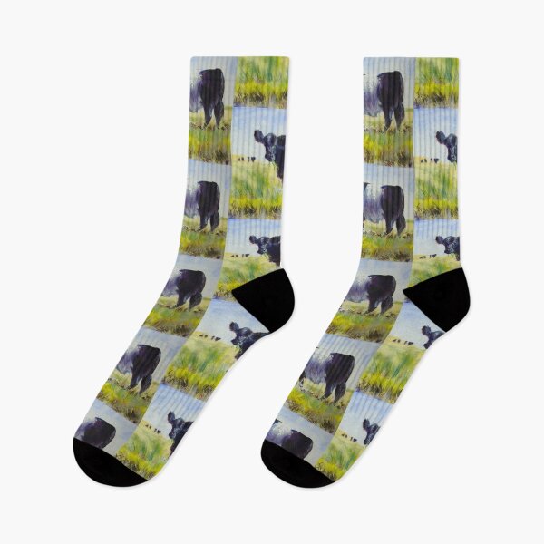 Item preview, Belted Galloway Cow Painting designed and sold by MikeJory.