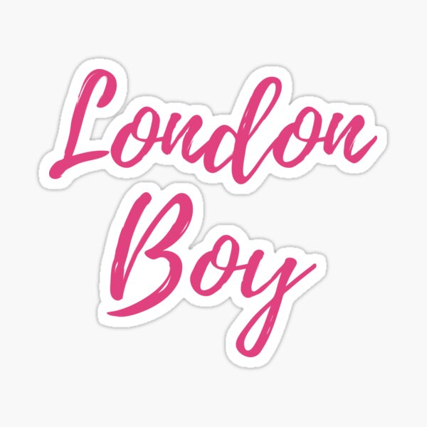 London Boy Taylor Swift Lover Album lyrics pink Sticker for Sale by  bombalurina