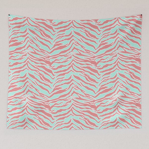 Item preview, Tiger Print - Blush Mint designed and sold by SilverPegasus.