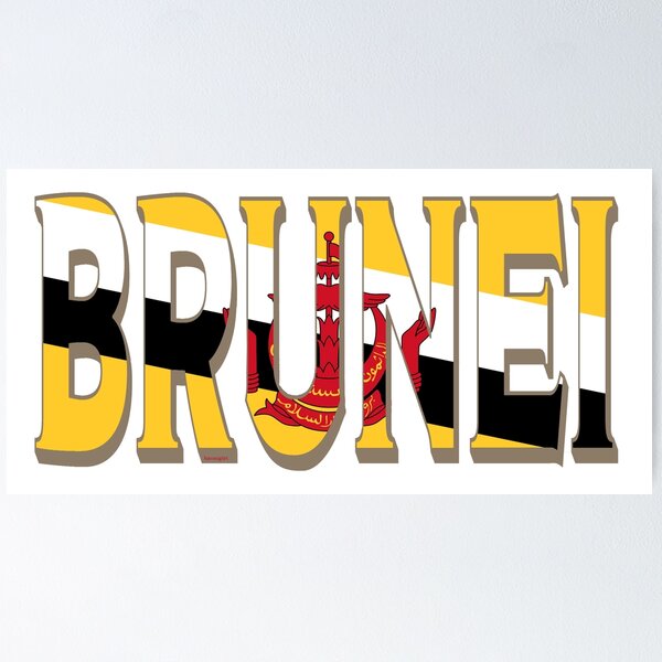 Item preview, Brunei Font with Bruneian Flag designed and sold by Havocgirl.