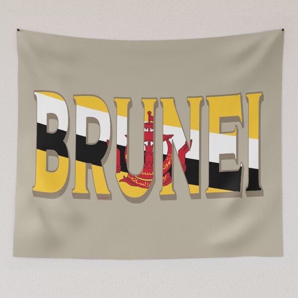 Item preview, Brunei Font with Bruneian Flag designed and sold by Havocgirl.