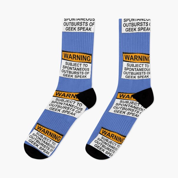 Item preview, WARNING: SUBJECT TO SPONTANEOUS OUTBURSTS OF GEEK SPEAK designed and sold by Bundjum.