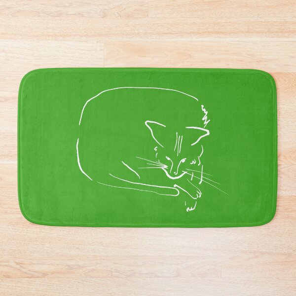Item preview, Relaxing Cat on warm green board designed and sold by Istvan Ocztos.