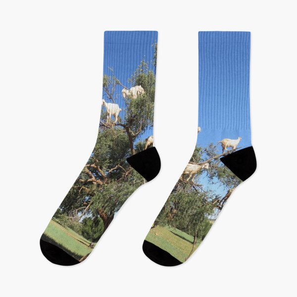 Item preview, goats in trees designed and sold by AHELENE.