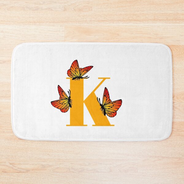 Item preview, letter k alphabet monogram butterfly designed and sold by atevern.