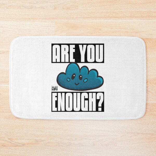 Item preview, Are You Cloud Enough? Kawaii Lovable Cute Adorable Cartoon Blue Cloud designed and sold by ProjectX23.
