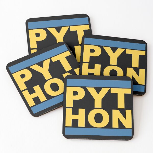 Item preview, PYT HON Cool Blue & Yellow Design for Python Programmers designed and sold by geeksta.