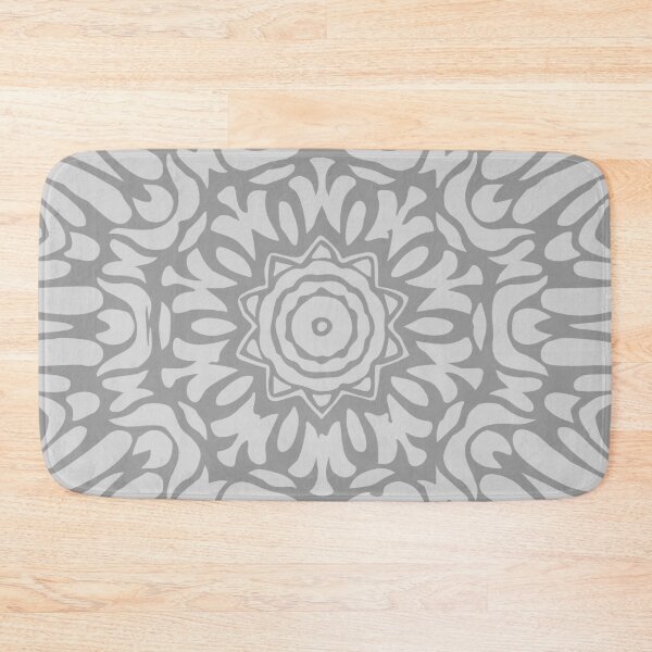Item preview, Grey Floral Splash Abstract Mandala designed and sold by Mia Harper Design.