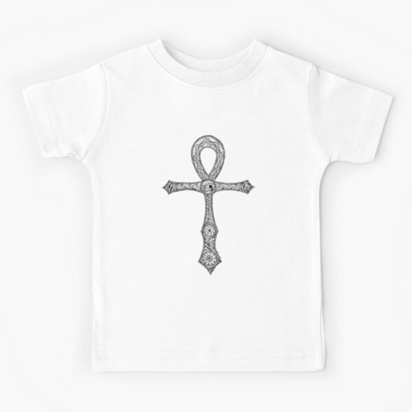 KAYERDELLE Egyptian Ankh Eye Tattoo Babys Kids Short Sleeve Bodysuit Outfits for 3-24 Months and Baby Bib
