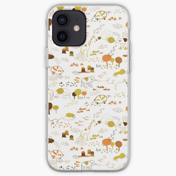 Animal Pattern Series – Safari Wildlife iPhone Soft Case