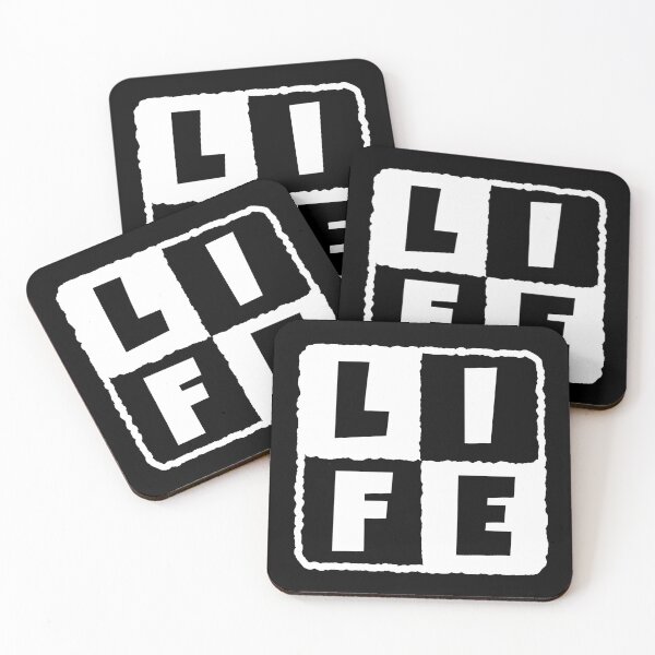Item preview, LIFE in a black and white square designed and sold by joseartgel.