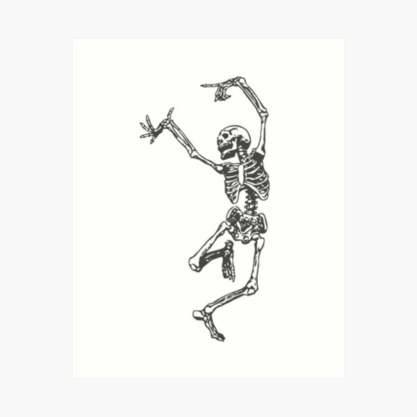 Skeleton Dance Art Print