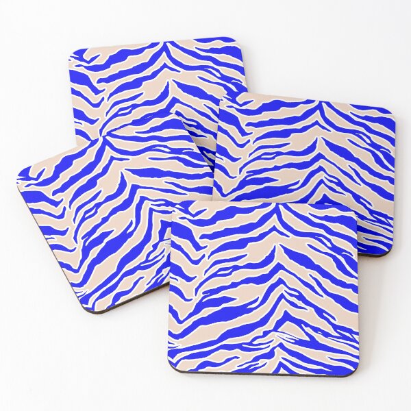 Item preview, Tiger Print - Cobalt Blue designed and sold by SilverPegasus.