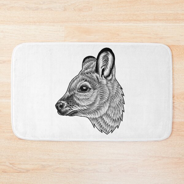 Item preview, Wallaby - ink illustration designed and sold by LorenDowding.