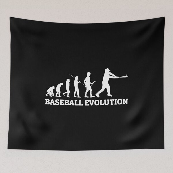 Aperçu de l'œuvre T-shirt sport tendance et amusant Baseball Evolution créée et vendue par Peter Azeez.