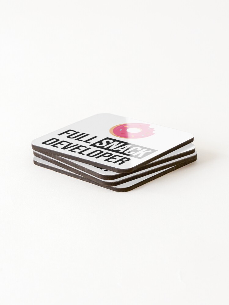 Thumbnail 4 of 5, Coasters (Set of 4), Full Stack Developer - Full Snack Developer designed and sold by sweetlord.