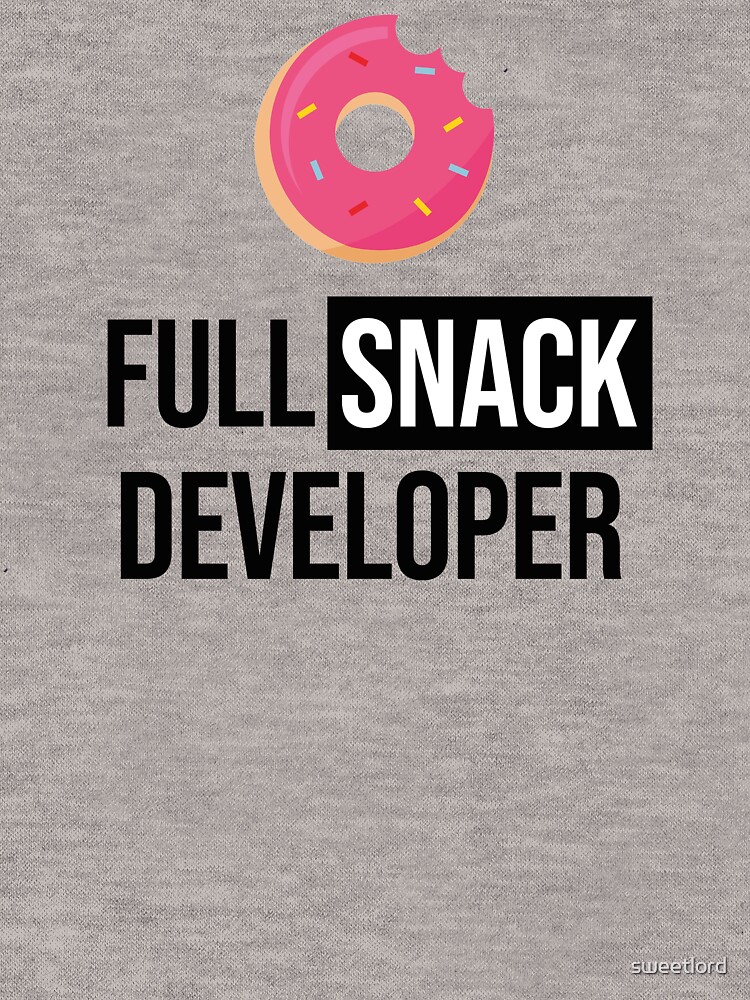 Thumbnail 7 of 7, Essential T-Shirt, Full Stack Developer - Full Snack Developer designed and sold by sweetlord.