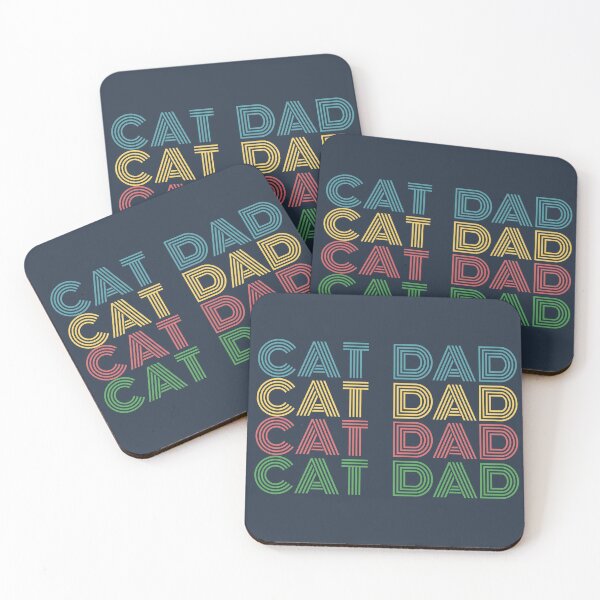 Item preview, Cat Dad Retro Design designed and sold by Bug & Brush.