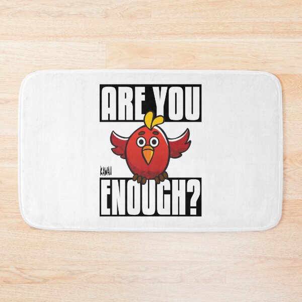Item preview, Are You Bird Enough? Kawaii Lovable Cute Adorable Cartoon Red Bird designed and sold by ProjectX23.