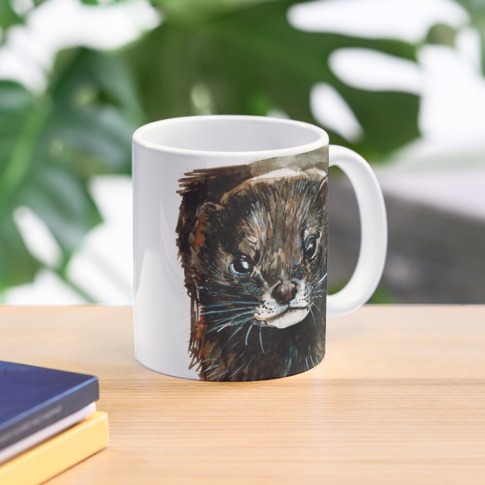 Visón Europeo Acuarela FIEB Taza