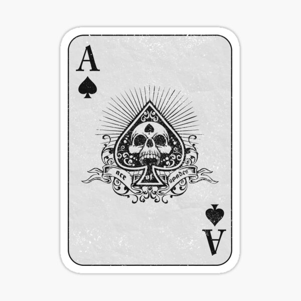 Ace Of Spades (design en détresse) Sticker