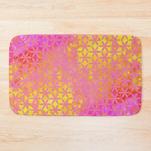 Item preview, Flower of Life Paint Pattern Pink Gold designed and sold by Tsveti Dinkova.