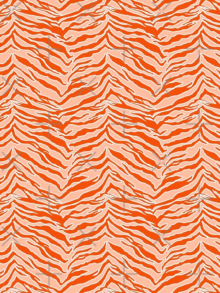 Thumbnail 4 of 4, A-Line Dress, Tiger Print - Orange designed and sold by SilverPegasus.