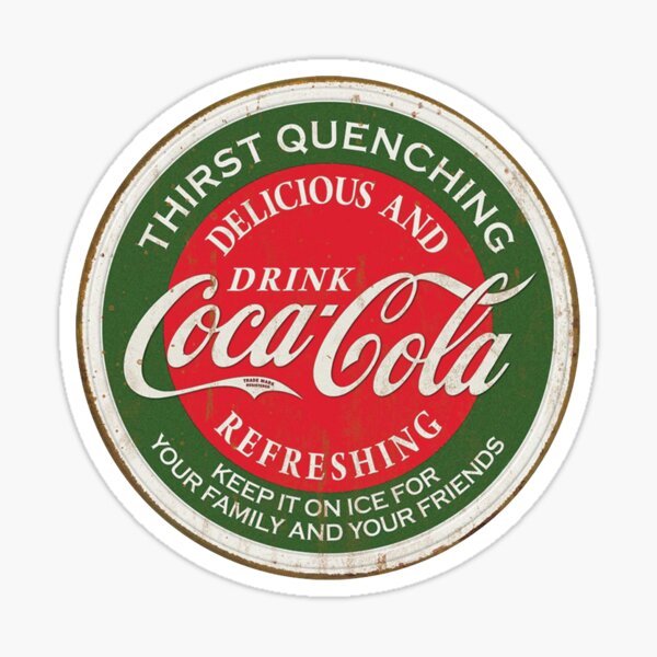refrescante coca-cola Pegatina