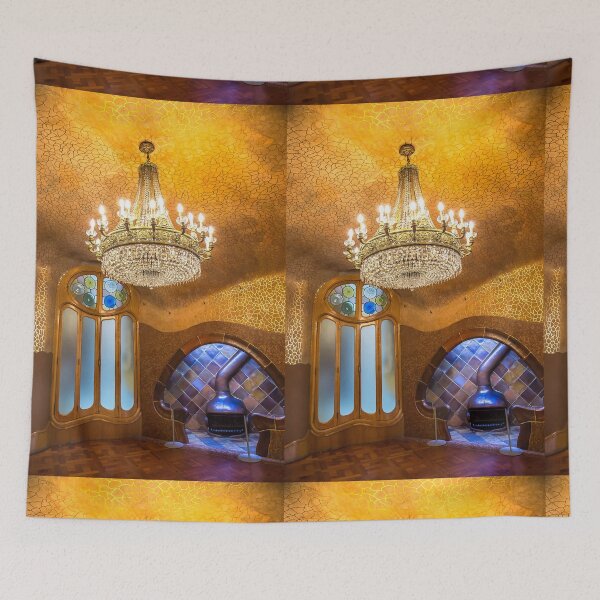 Item preview, Spain. Catalonia. Barcelona. Casa Battlo. Room with Fireplace. designed and sold by vadim19.