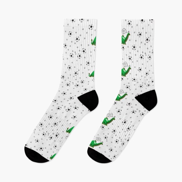 Item preview, Soccer Dino -Kicking it Old School- White  designed and sold by aadventures.