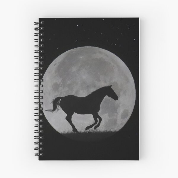 Item preview, Lunar Horse Running in Night Sky with Big Full Moon designed and sold by Stephanie Laird.