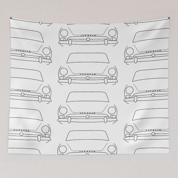 Item preview, Sunbeam Alpine Series classic car outline graphic (black) designed and sold by soitwouldseem.