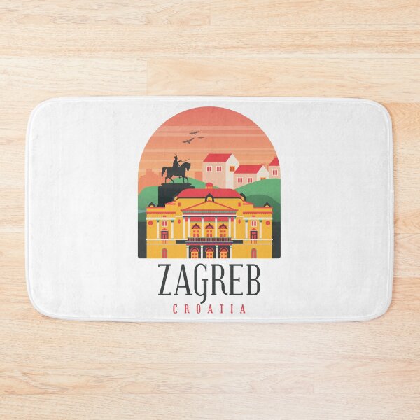 Item preview, ZAGREB CROATIA Skyline Shirt Design Gift present birthday christmas designed and sold by Timcito.