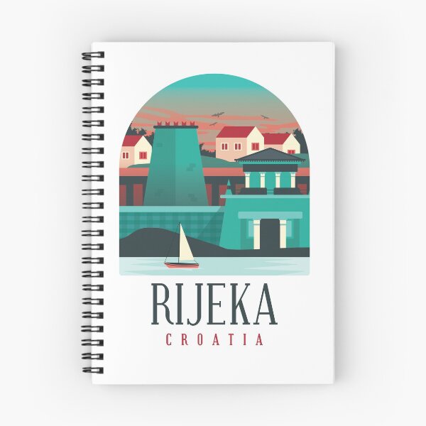 Item preview, RIJEKA CROATIA Skyline Shirt Design Gift present birthday christmas designed and sold by Timcito.