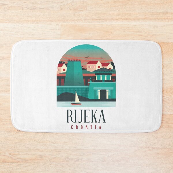 Item preview, RIJEKA CROATIA Skyline Shirt Design Gift present birthday christmas designed and sold by Timcito.
