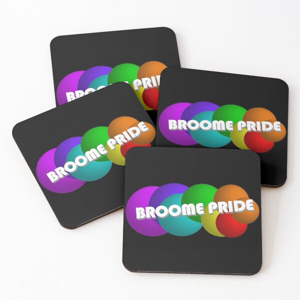 Item preview, Broome Pride Deconstructed 3D Logo White designed and sold by BroomePride.