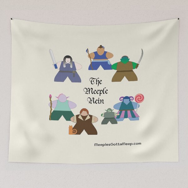 Item preview, The Meeple Nein circle designed and sold by GottaMeep.
