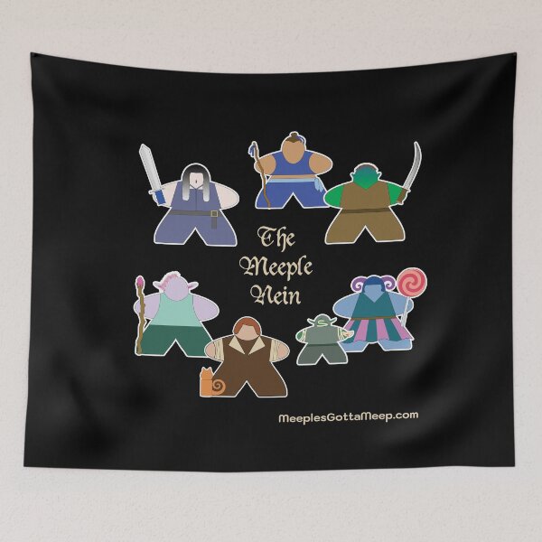 Item preview, The Meeple Nein circle, dark designed and sold by GottaMeep.