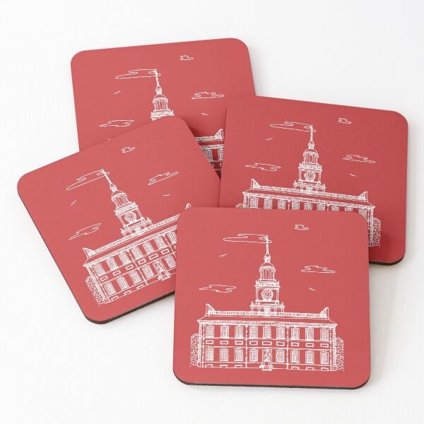 Item preview, Independence Hall, Philadelphia | White  designed and sold by CreateWandrlust.
