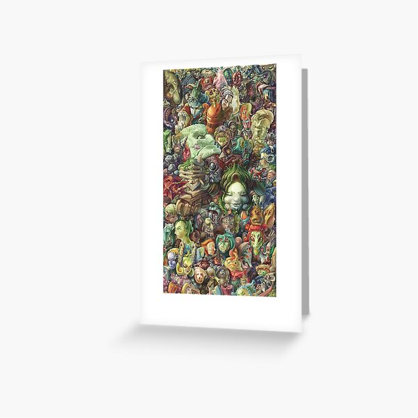 Faces Greeting Card