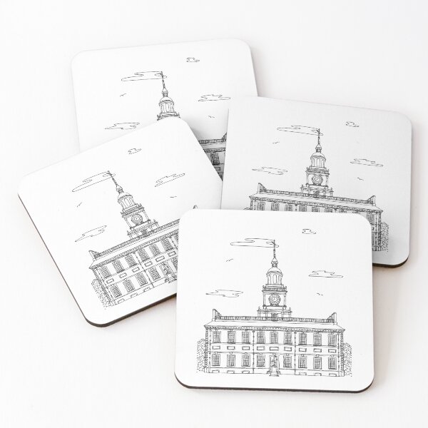 Item preview, Independence Hall, Philadelphia | Gray designed and sold by CreateWandrlust.