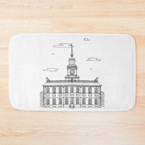 Item preview, Independence Hall, Philadelphia | Gray designed and sold by CreateWandrlust.